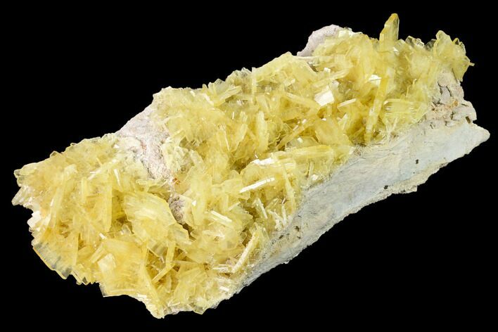 Yellow Barite Crystal Cluster - Peru #169090